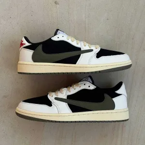 Мужские кроссовки Nike Low x Travis Scott "Olive" Premium. 41-45