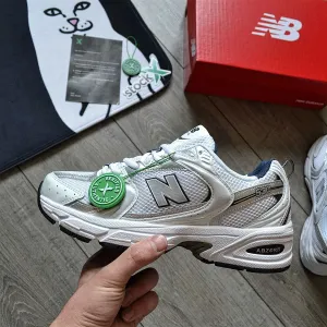 Мужские кроссовки New Balance 'White/Silver/Navy' Размеры 40-44