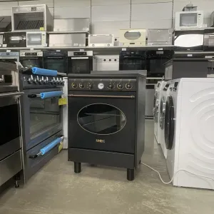 Ретро-плита SMEG CO68CMA8 Антрацит Склокераміка Електрична