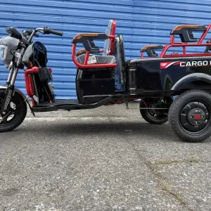 Електротрицикл вантажний CARGO 10 1500W 60V 32Ah (Чорний)