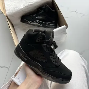 !БЕЗ Передплат! Jordan 5 Black Dark Brown Gum | кросівки джордан 5 чорні