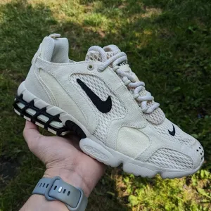 Жіночі кросівки Nike X Stussy Air Zoom Spiridon Cage 2 "Fossil Stone" Розміри 36-40