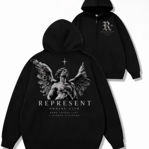 Зип худи Represent Logo унисекс кофта толстовка свитшот лонгслив репрезент Новинка сезона