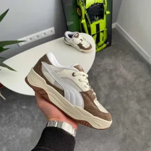 Кросівки Puma 180 White Brown premium | Кроссовки жіночі чоловічі
