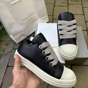 Кеди Rick Owens Jumbo lace puffer low/Кросівки Rick Owens