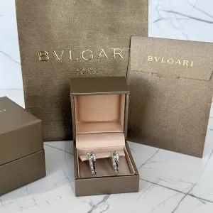 Сережки Bvlgari Serpenti, срібло 925 проби з покриттям родію(не темніє), серьги булгарі, кульчики, пусети, пусеты, серебро булгари змея, конго, кольца