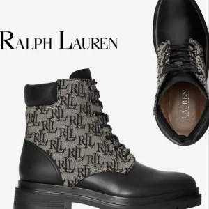 Жіночі шкіряні чорні / коричневі черевики Lauren Ralph Lauren 36,37,38 розмір