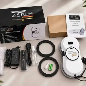 Робот для мойки окон Zepline ZP-00375 автоматический мойщик окон робот для стекла зеркал витрин с пультом