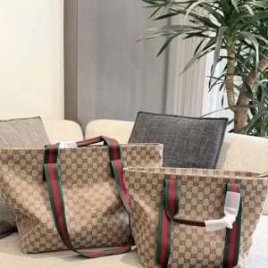 Женская текстильная сумка Gucci Giglio Shoper