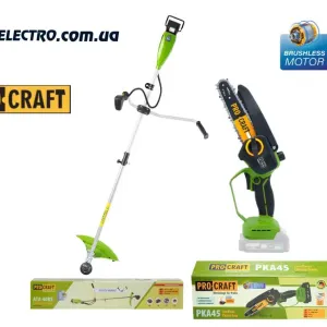 АКЦИЯ!!! Аккумуляторный триммер Procraft ATA40BS + Аккумуляторная пила Procraft PKA45 (БЕЗ АКБ) Автоматическая подача масла
