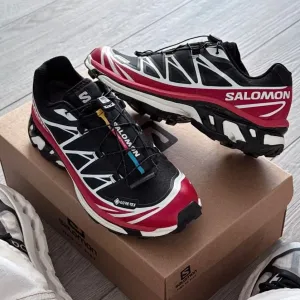 GORE-TEX! Salomon Xt-6 Gtx Black Red Саломони Чорно-червоні, не промокають, salomon gore-tex