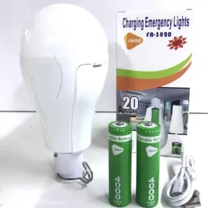 Кемпінговий ліхтар лампочка з акумулятором + usb лампа аварійна цоколь