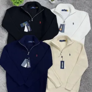 Светр Polo на блискавці, Ralph, в’язаний класичний светр поло, Lauren, светр на замку ральф лаурен