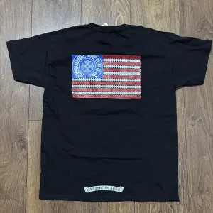 Chrome Hearts футболка чорна унісекс бавовняна з принтом на спині стиль Casual Streetwear