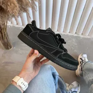 Кросівки Nike Jordan 1 Low OG Travis Scott Black premium | Кроссовки Найк жіночі чоловічі