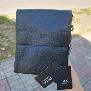 Сумка чоловіча Polo шкіряна мужская кожаная через плече клатч барсетка