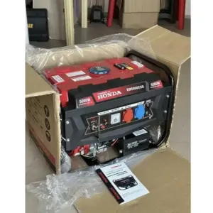 Гибридный генератор газ бензин HONDA EM5500 5-5.5 кВт с электростартером бензо газовый генератор хонда