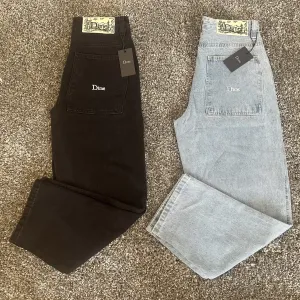 Джинси Dime Baggy Jeans / Широкі джинси Дайм (Чорні / Сині)