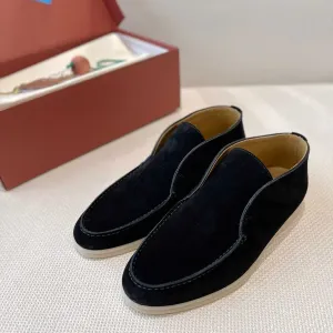 36-42 Женские черные лоферы Loro Piana Open Walk Лоро Пиана лофери