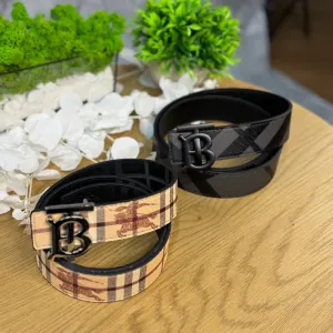 Ремінь Burberry чорний шкіряний чоловічий пасок Ремень Барбери бежевый | Ремінь чоловічий Барбери 105 см чорний бежевий пасок Burberry 110 см білий