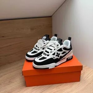 Кросівки Louis Vuitton Skate Sneaker Black-White луї вітон скейт чорні