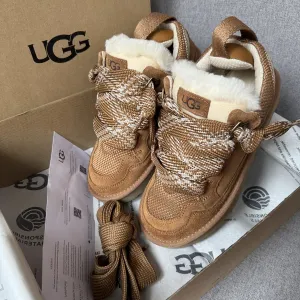 UGG Lowmel Sneaker Chestnut угг ловмел на овчині уггі ловмели рижі
