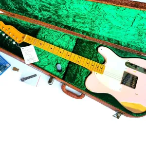 Як новий Nash E-57 Telecaster Esquire Relic '2022 Shell Pink w/case&docs
