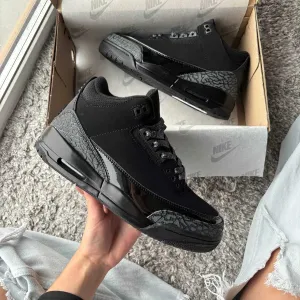 Мужские кроссовки Nike Jordan 3 "Black Cat 2063" Размеры 40-45
