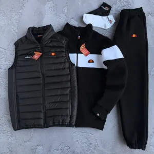 Чоловічий зимовий спортивний костюм еліс набір [3в1] Ellesse [S,M,L,XL,XXL] + шкарпетки в подарунок!