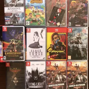 Nintendo Switch: Fatal Frame, Disco Elysium, Divinity Original Sin, Resident Evil, Castlevania Cyberpunk 2077, Clock Tower, Zelda Stalker Ведьмак RDR