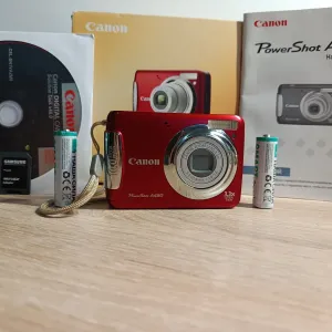 Цифровий фотоаппарат Canon PowerShot A480 Red (Повний комплект + Y2K естетика)