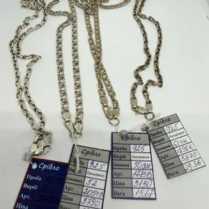 Ланцюжки (925*) срібло 200грн грам
