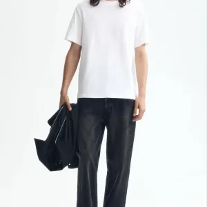 Біла футболка H&M Regular Fit M-L-XL чоловіча базова футболка