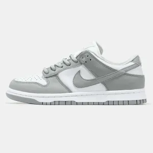 Кросівки Nike SB Dunk low White/Grey premium | Кроссовки Найк чоловічі жіночі