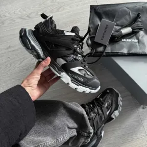 Кросівки Balenciaga Track 3.0 Sneaker in Black/silver premium | Кроссовки чоловічі жіночі