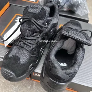 Тактические кроссовки LOWA Zephyr GTX LO TF Black Gore-Tex военные треккинговые кроссовки черные берцы для ЗСУ и Полиции
