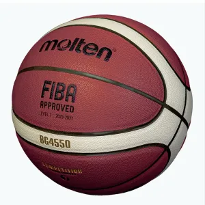 Баскетбольний м'яч Molten BG4550 FIBA, преміум синтетична шкіра, 7/6