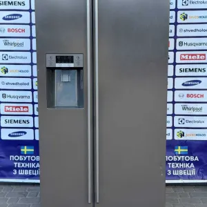 холодильник б/в Side by Side на двоє дверей Electrolux 180/90/70 Металік No Frost #06804