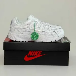 Женские кроссовки Nike P-6000 Triple White Premium. Размеры 36-40