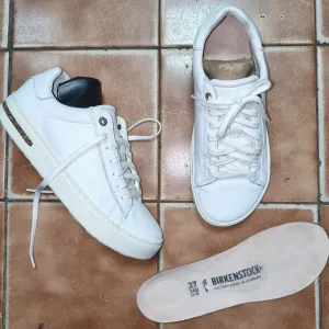 Сникерсы кроссовки BIRKENSTOCK Bend Low, кожа, пробка, ортопедические 24см 37р.