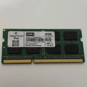 ValueTech Pro DDR3 8GB 1600MHz SO-DIMM (чипи SK Hynix, Part no: VTP08G3S1600)