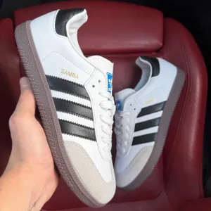 (ОПЛАТА ПІСЛЯ ОГЛЯДУ)Adidas Samba Black White Адідас Самба Чорно-білі