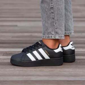 Кросівки Adidas Superstar Platform Black premium | Кроссовки Адидас жіночі