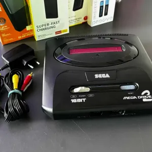 Консоль Sega Mega Drive 2 HAA-2502 Japan Asia Black Б/У Оригінальна ретро приставка сега мега драйв 2 асортимент ретро товарів