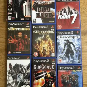 Sony PlayStation 2: God of War, Manhunt, GTA San Andreas Vice City, Liberty City, Max Payne Need fof Speed Crash