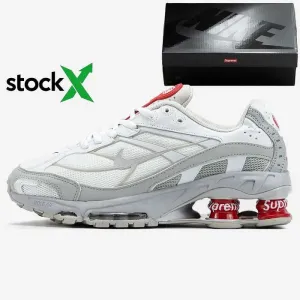 Мужские кроссовки Nike Shox Ride 2 SP x Supreme White. 40-45