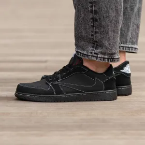 Кроссовки Nike Air Jordan Retro 1 Low x Travis Scott OG Black Phantom