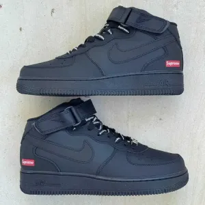 Кросівки  Nike Air Force 1 High x Supreme Black premium | Кроссовки Найк чоловічі