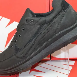 Nike - черные кроссовки кеды кросівки из натуральной кожи ( 15-22кожа)