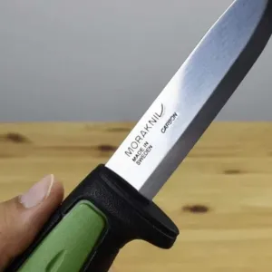 Викрутка Morakniv Safe Pro Carbon Steel Fixed Blade брелок Knife with Blunt Tip Mora Pro C Safe Мора нож брелок ніж ножичек зелений 13076